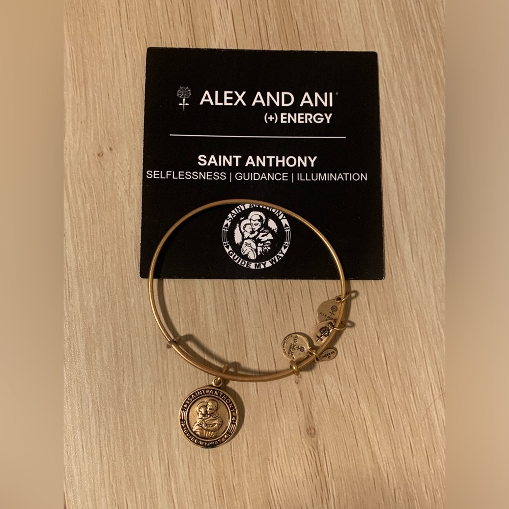 PRELOVED ALEX AND ANI SAINT ANTHONY CHARM BRACELET